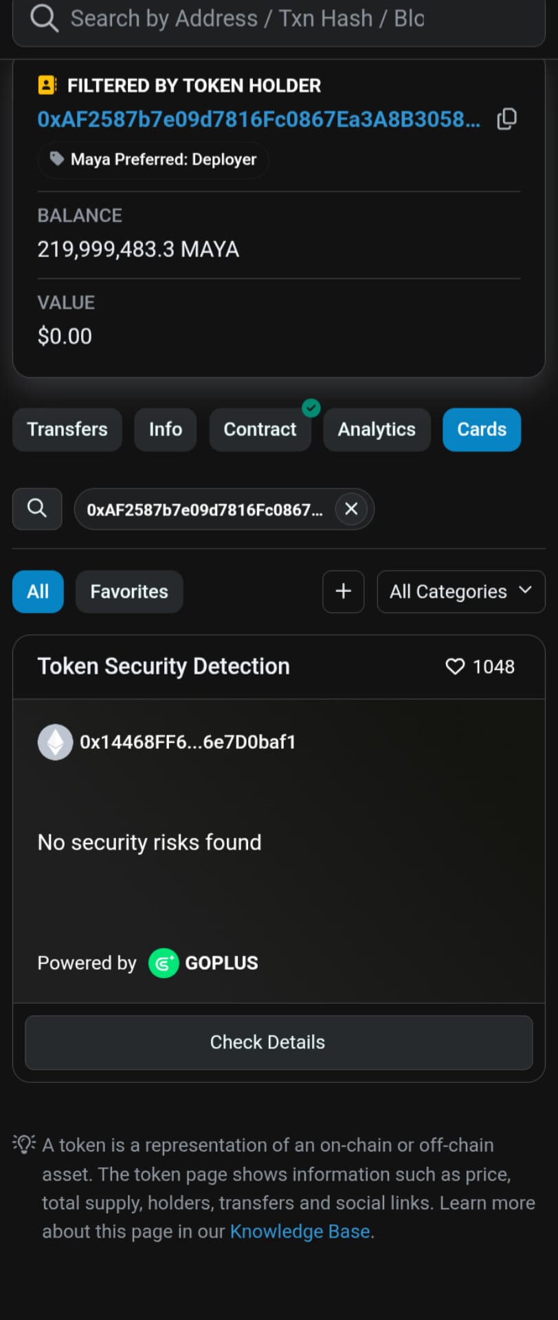 Maya Coin CMC proof evidence 13